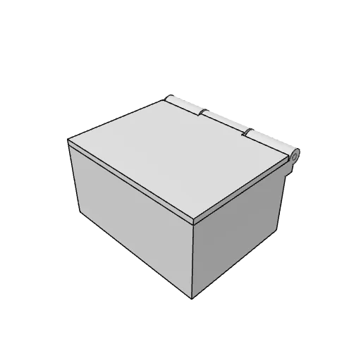 Box with hinged lid