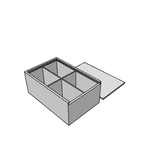 Box with sliding lid